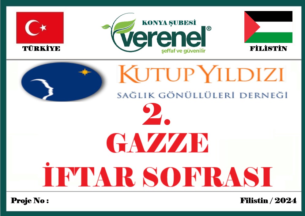 GAZZE’YE DERNEĞİMİZDEN YARDIM