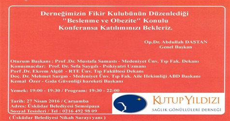 Beslenme ve Obezite Konferansımıza Bekleriz